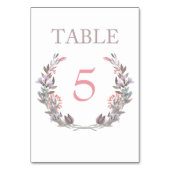 Secret Jardin Aquarelle Florale Numéro de table Ca (Dos)