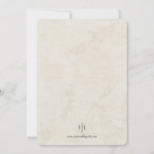 Secret Kiss Wedding Invitation Kaart (Achterkant)