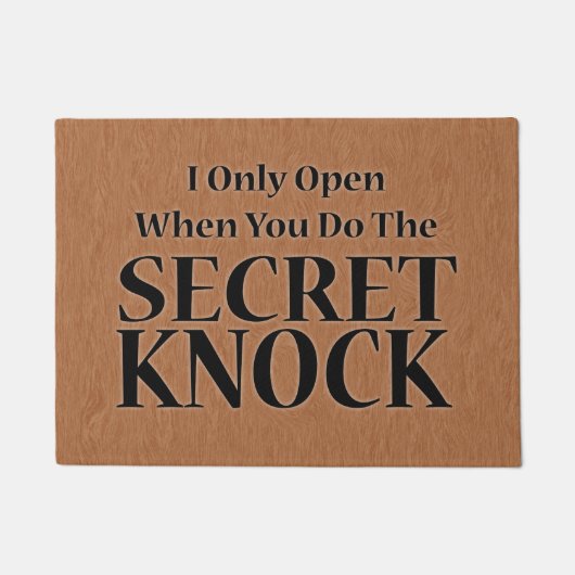 Secret Knock Deurmat (Voorkant)