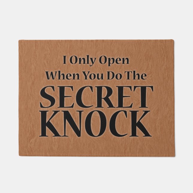 Secret Knock Deurmat (Voorkant)