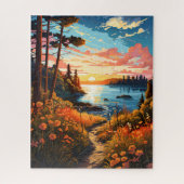 Secret Lake Path Jigsaw Puzzle (Vertical)