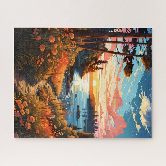 Secret Lake Path Jigsaw Puzzle (Horizontal)