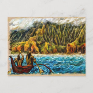 Secret Lau Napali Coast Kauai Briefkaart