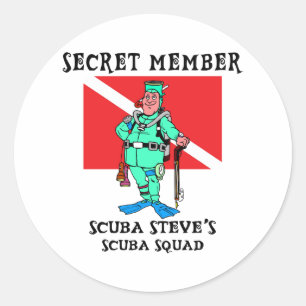 Secret Member SCUBA Steve Ronde Sticker