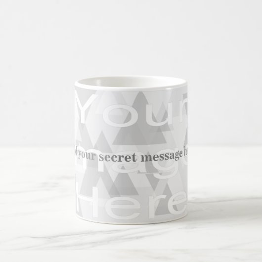 Secret Message Morphing Template Mug (Centre)