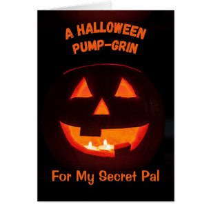 Secret Pal Halloween Cute Jack o' Lantern