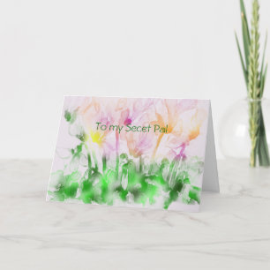 Secret Pal Spring Kaart