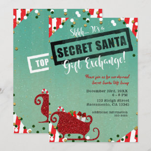 Secret Santa cadeau uitwisseling Kerstvakantie Fee Kaart
