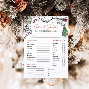 Secret Santa Co Worker Gift Exchange Kaart