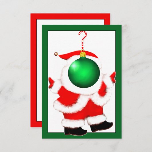 Secret Santa Gift Kaarten (Voorkant / Achterkant)