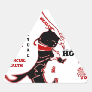 Secret Santa Gift – Welvaart & Rijkdom Driehoek Sticker