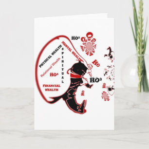 Secret Santa Gift – Welvaart & Rijkdom Feestdagen Kaart