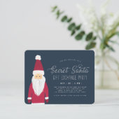 Secret Santa Holiday Gift Exchange Party Kaart (Staand voorkant)