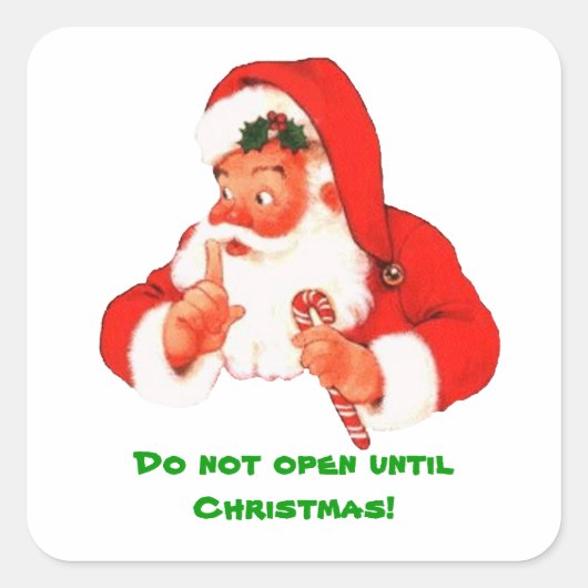 Secret Santa Kerst sticker (Voorkant)