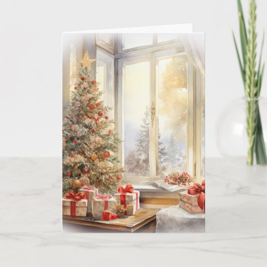 Secret Santa Merry Christmas Kaart (Voorkant)