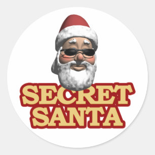 Secret Santa stickers