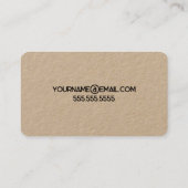 Secret Service Mystery Shopper Carte de visite (Dos)