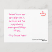 Secret Sister Apple Blossom Briefkaart - aanpassen (Achterkant)