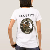 SECRET SQUIRREL ARMY (BEVEILIGING) T-SHIRT (Achterkant)