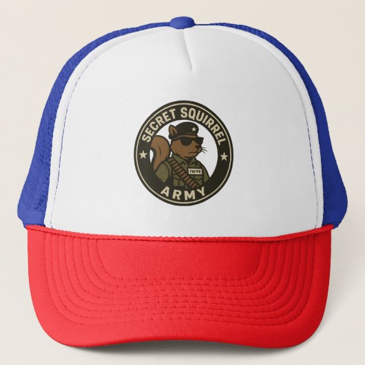 Secret Squirrel Army Trucker Hat Pet (Voorkant)