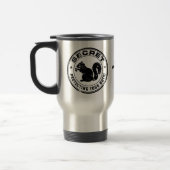 Secret Squirrel "Bescherming van uw noten" Custom Reisbeker (Links)