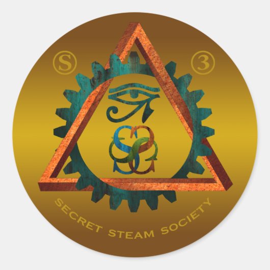 Secret Steam Society Sticker (Voorkant)