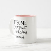 Secrétaire Appreciation Week Personalized Mug (Devant gauche)