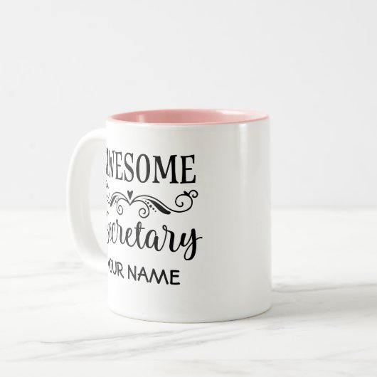 Secrétaire Appreciation Week Personalized Mug (Devant gauche)
