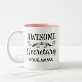 Secrétaire Appreciation Week Personalized Mug (Gauche)