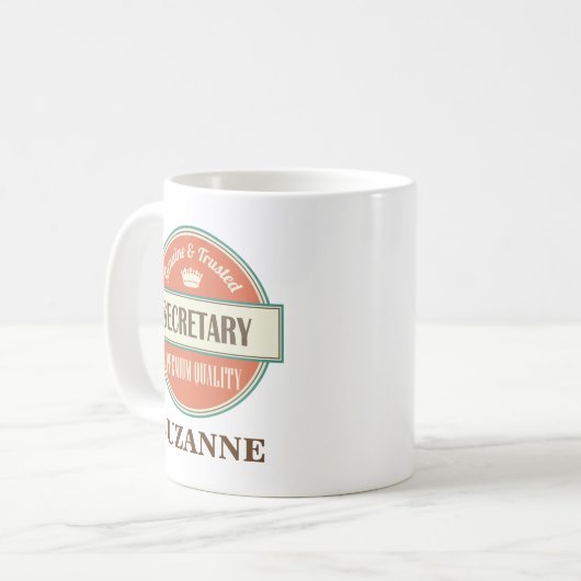 Secrétaire Personalized Office Mug Gift (Devant gauche)