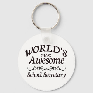 Secretaresse van de School van de wereld de Meest Sleutelhanger