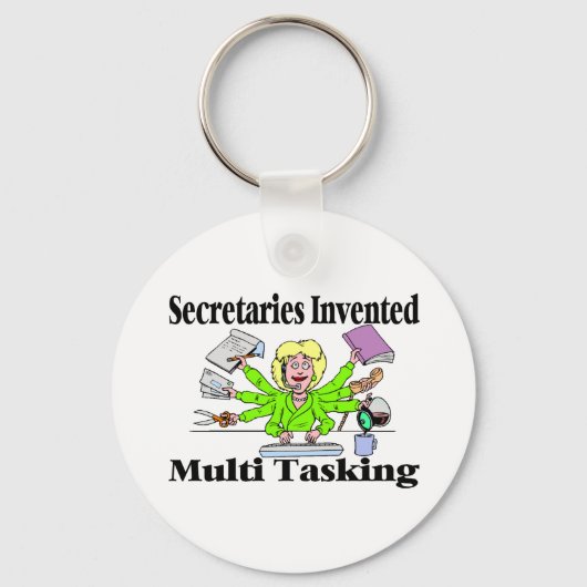 Secretariaten zoeken naar multitasking sleutelhanger (Voorkant)