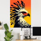 Secretaris Bird Poster (Thuiskantoor)