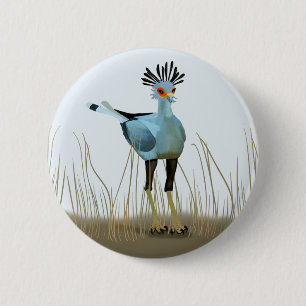 Secretaris Bird van Zuid-Afrika Ronde Button 5,7 Cm