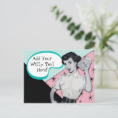  secretaris briefkaart (Staand voorkant)