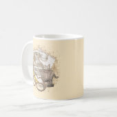 Secretaris in ruste koffiemok (Voorkant links)