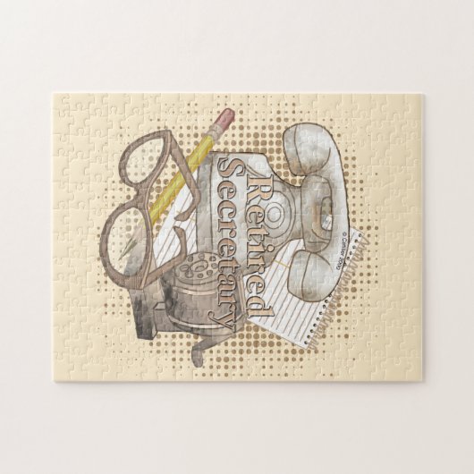 Secretaris in ruste legpuzzel (Horizontaal)