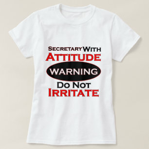 Secretaris met standvastigheid t-shirt