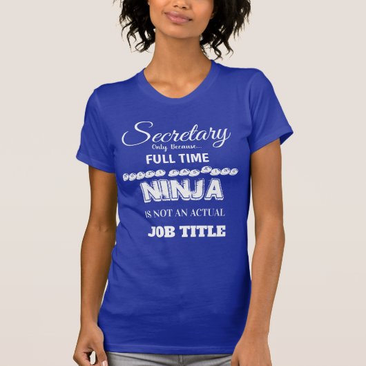 Secretaris-Shirt T-shirt (Voorkant)