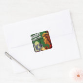 Secretaris van Murder Vierkante Sticker (Envelop)