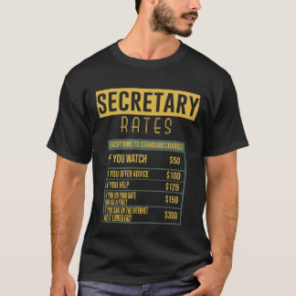 Secretaris werkt loopbaanmedewerker q t-shirt