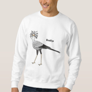 Secretarisvogel cartoon illustratie trui