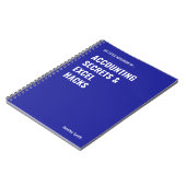 Secrets comptables et Carnet de bureau de Hacks Ex (Côté gauche)