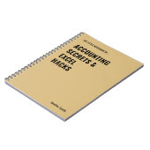 Secrets comptables et Carnet de bureau de Hacks Ex (Côté gauche)