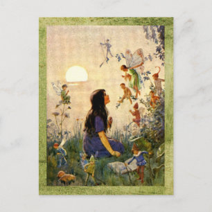Secrets de fées - Antique carte postale