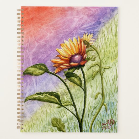 Secrets de tournesol au coucher du soleil (Devant)