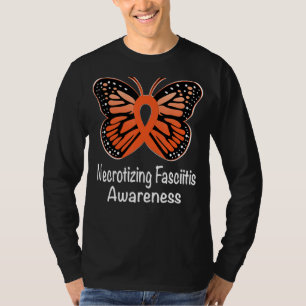 Secrotiserende fasciitis Bewustheid Aankomst Oranj T-shirt