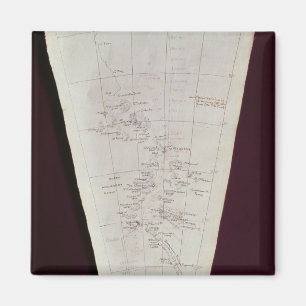 Sectie van Map van Ross Island naar Zuidpool Magneet