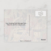 Sectie van tapijten briefkaart (Achterkant)