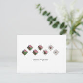 Secties van de Hypercube Briefkaart (Staand voorkant)